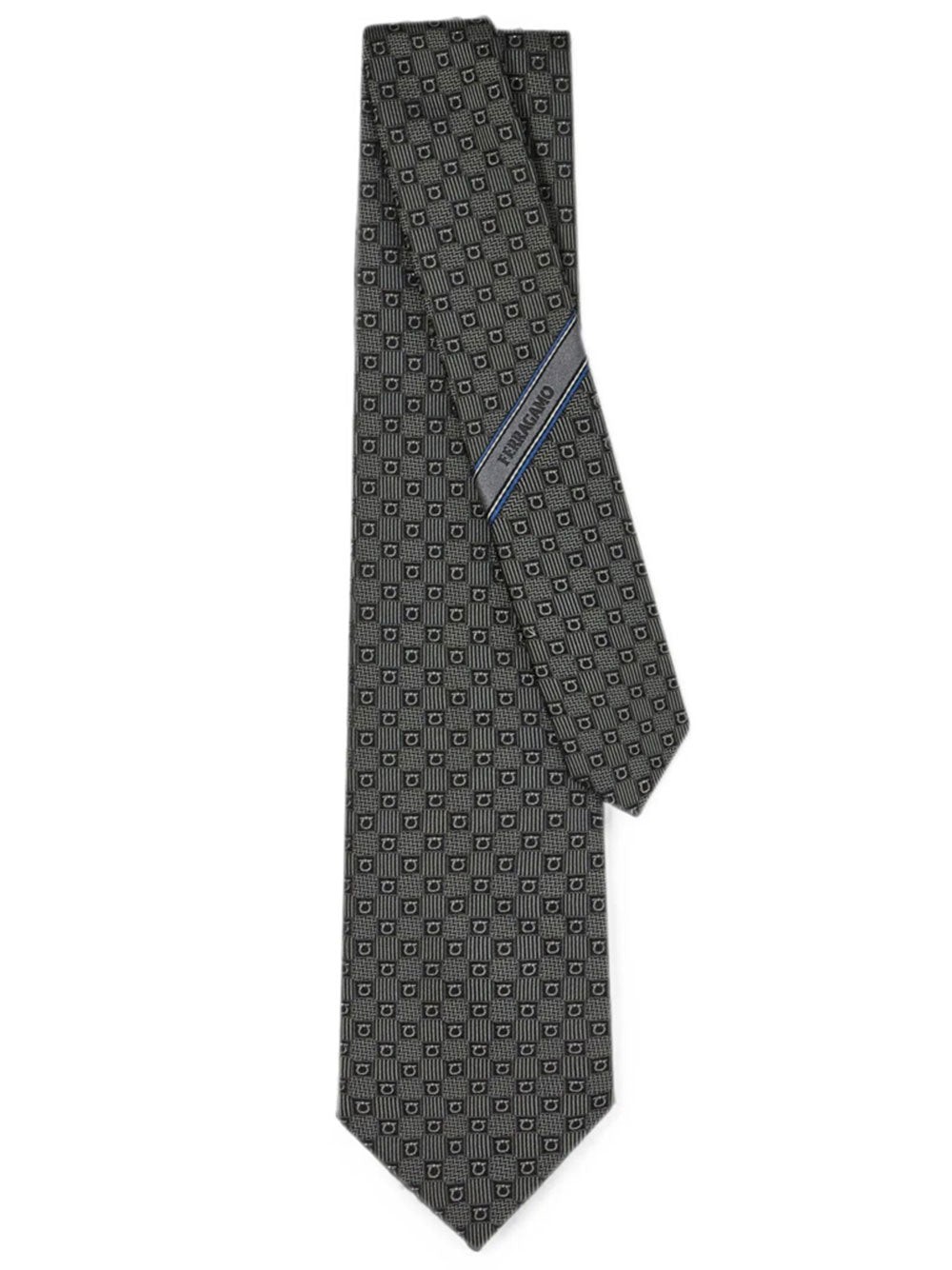 Ferragamo Men Gancini Silk Jacquard Tie FERRAGAMO