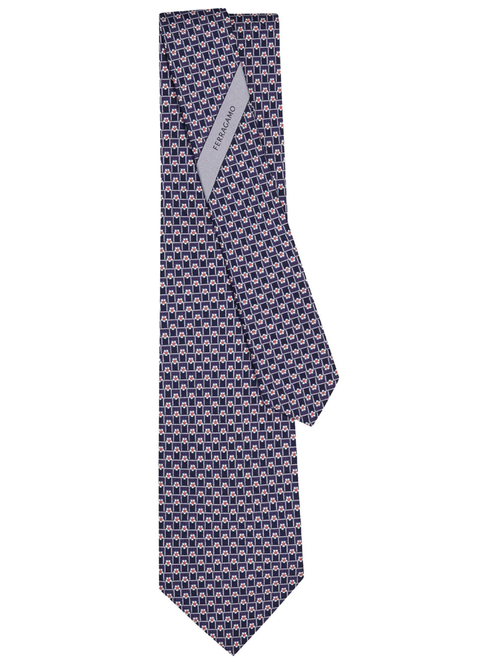 Ferragamo Men Tournament Print Silk Tie FERRAGAMO