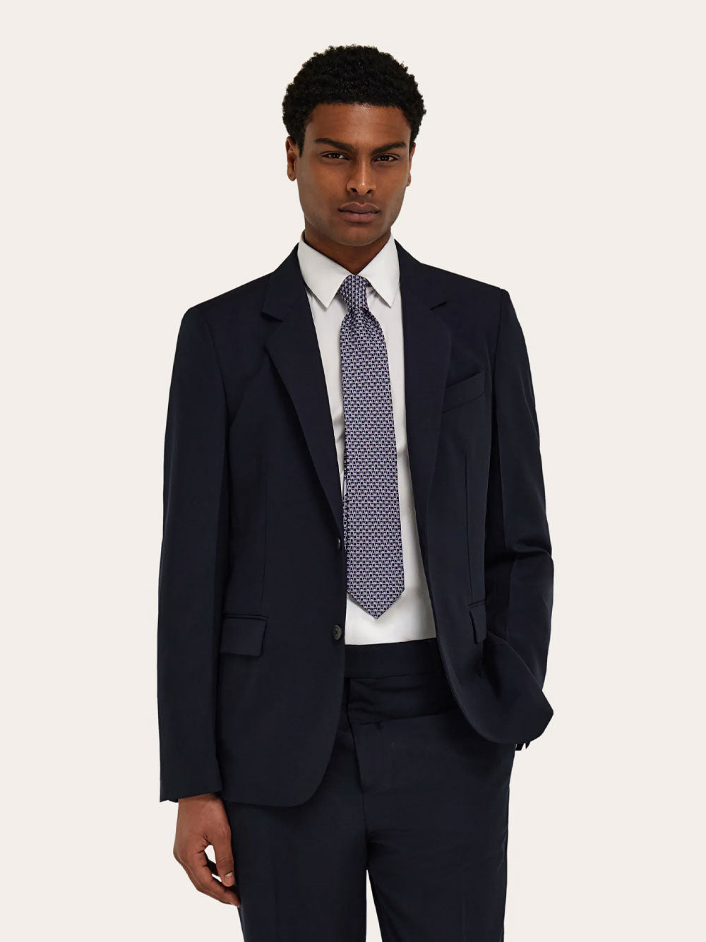 Ferragamo Men Tournament Print Silk Tie FERRAGAMO