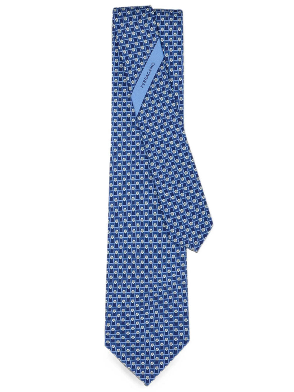 Ferragamo Men Torneo Print Silk Tie FERRAGAMO