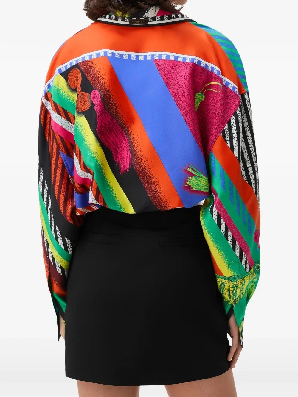 Versace Women Silk Twill Print Shirt VERSACE