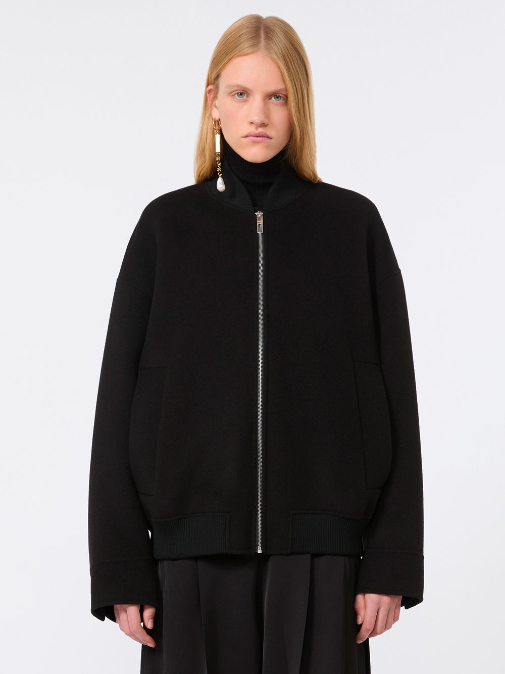 Sportmax Women Bomber In Double Di Pura Lana SPORTMAX