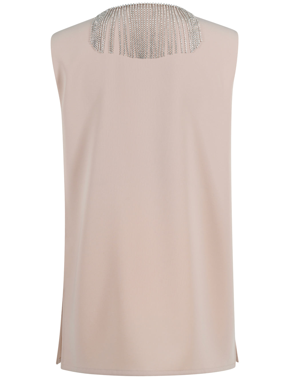 Sportmax Women Sleeveless Top With Rhinestone SPORTMAX
