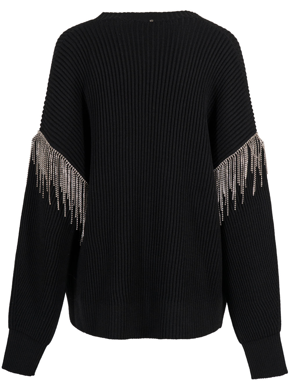 Sportmax Women Removable Sleeves Wool Cardigan With Rhinestone SPORTMAX