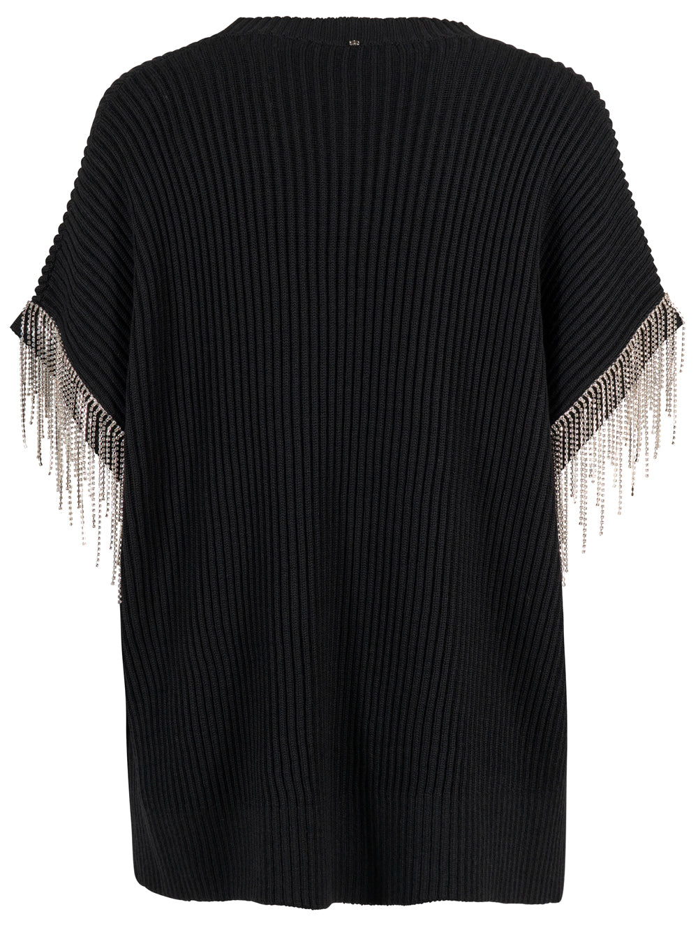 Sportmax Women Removable Sleeves Wool Cardigan With Rhinestone SPORTMAX