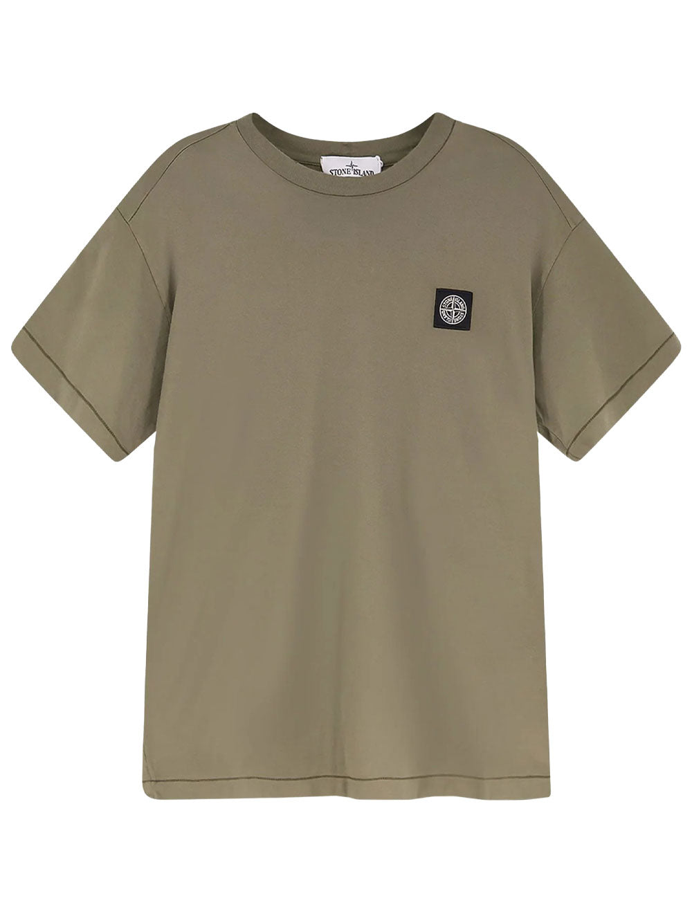 Stone Island Men Slim Fit T-Shirt With Compass Badge STONE ISLAND