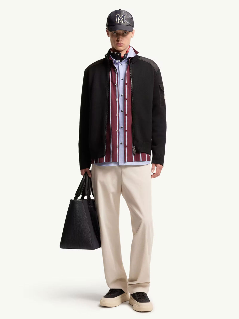 Moncler Men Padded Wool Zip-Up Cardigan MONCLER