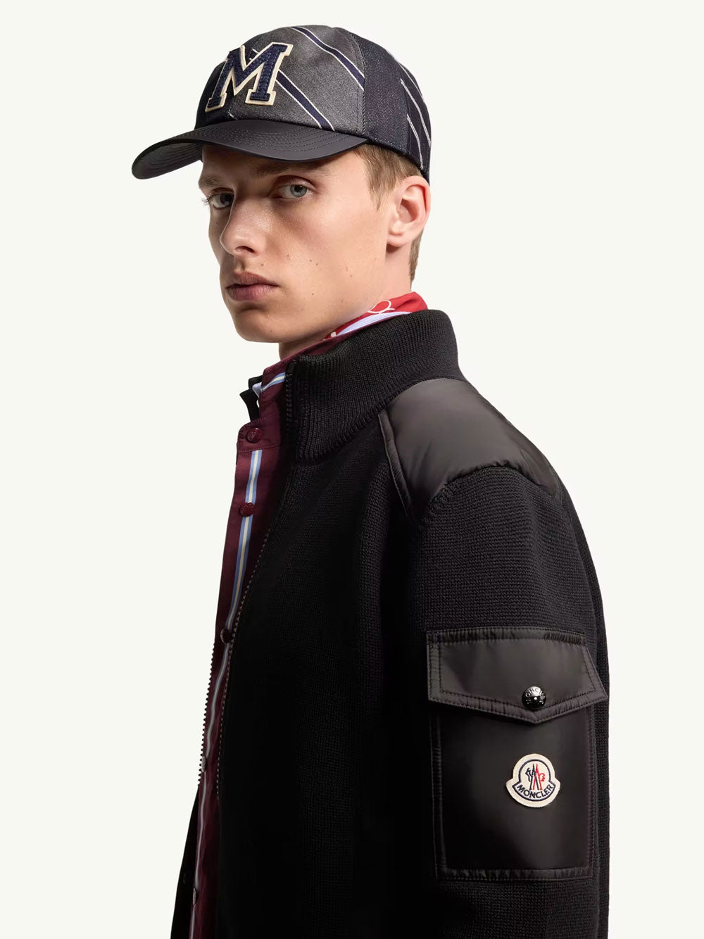 Moncler Men Padded Wool Zip-Up Cardigan MONCLER