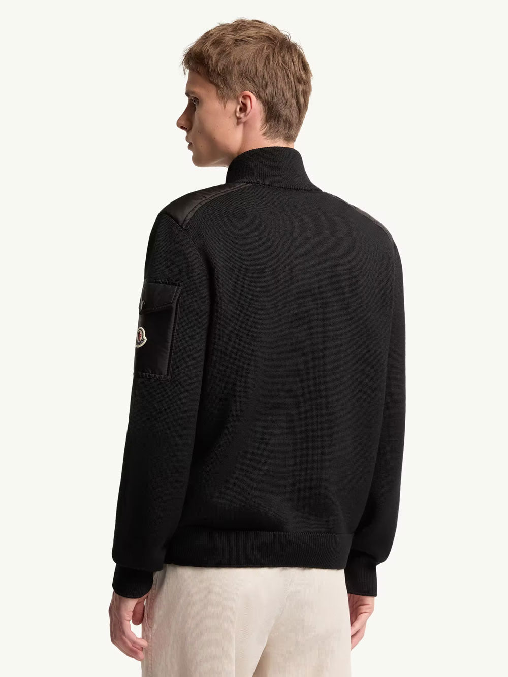 Moncler Men Padded Wool Zip-Up Cardigan MONCLER