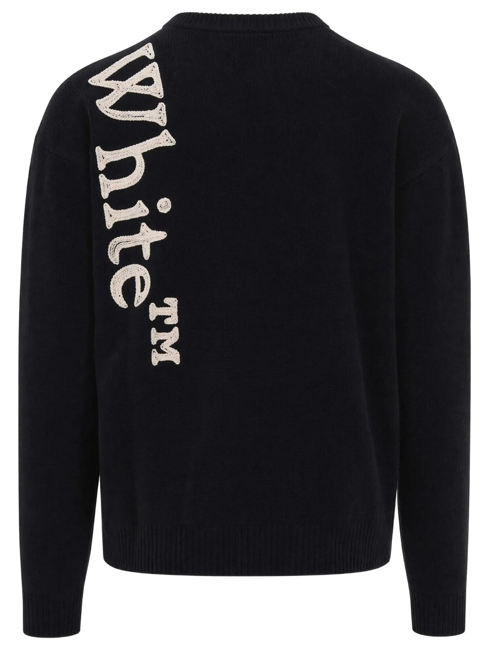 Off-White Men Vertical Bookish Knit Crewneck OFF-WHITE