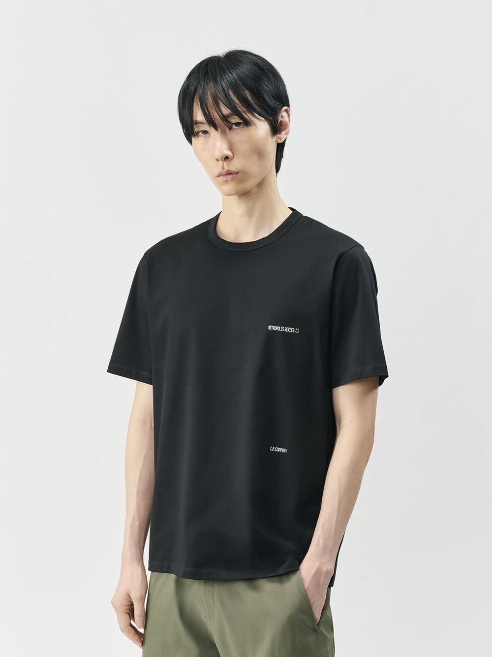 C.P. Company Men T-Shirt "Metropolis Series" In Jersey Con Stampa Sul Retro C.P. COMPANY