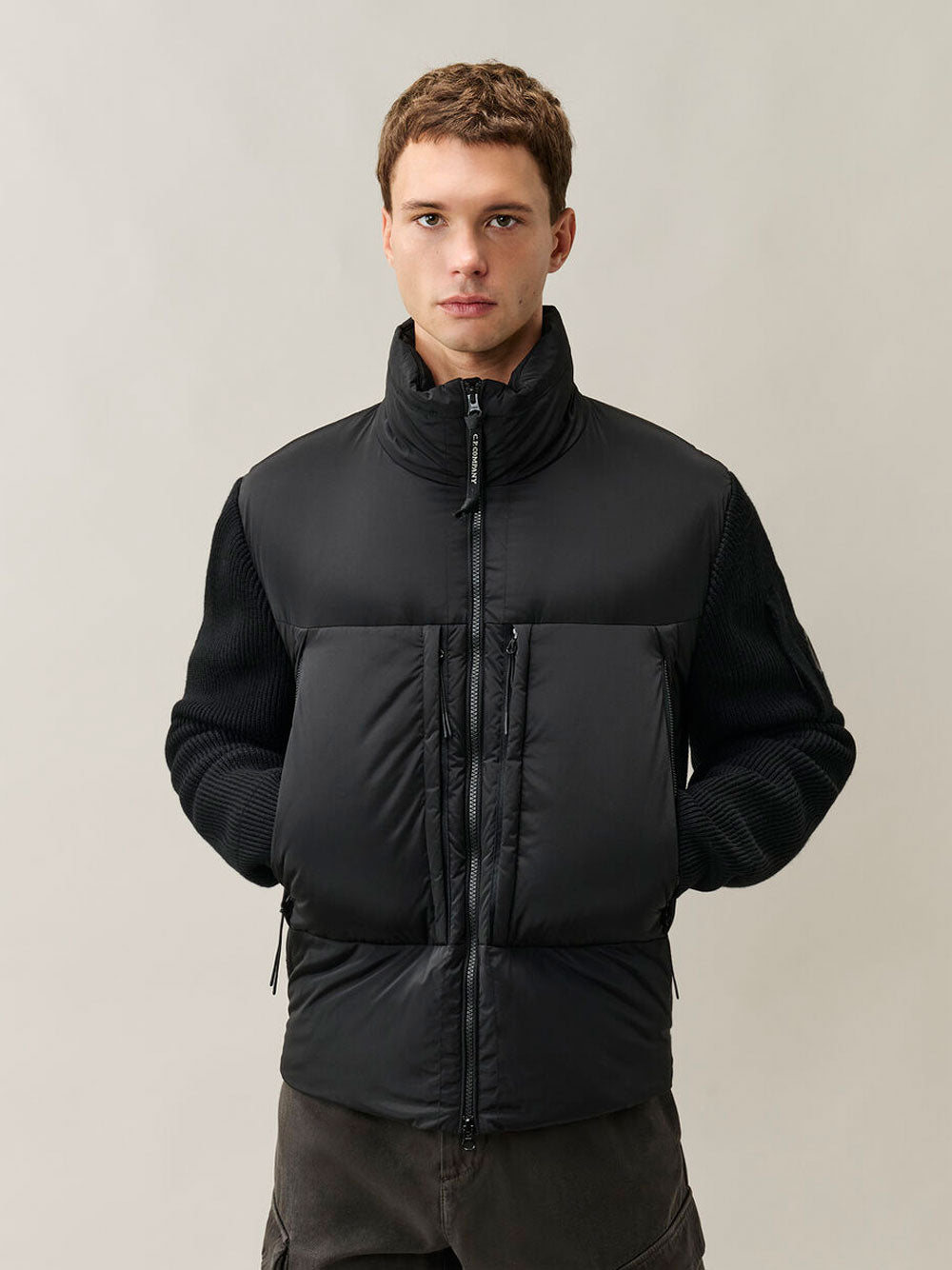 C.P. Company Men Maglia Con Zip In Misto Lana Merino Extrafine C.P. COMPANY