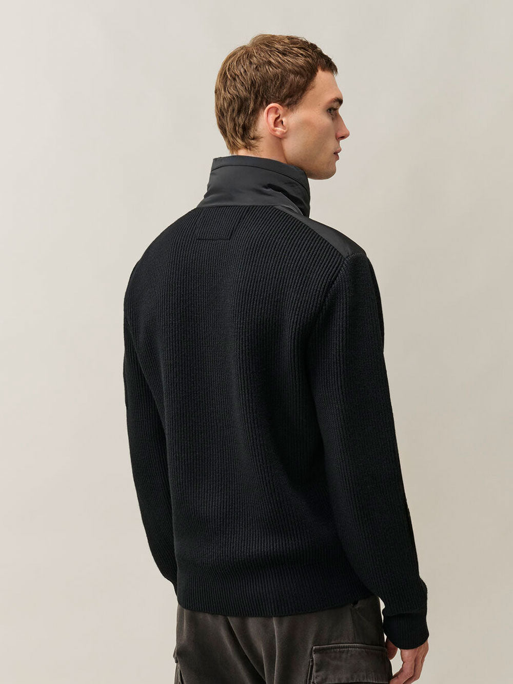 C.P. Company Men Maglia Con Zip In Misto Lana Merino Extrafine C.P. COMPANY