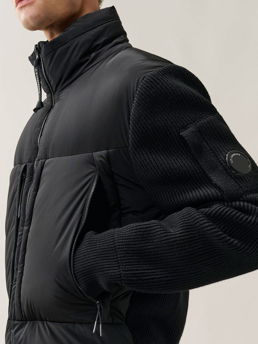 C.P. Company Men Maglia Con Zip In Misto Lana Merino Extrafine C.P. COMPANY