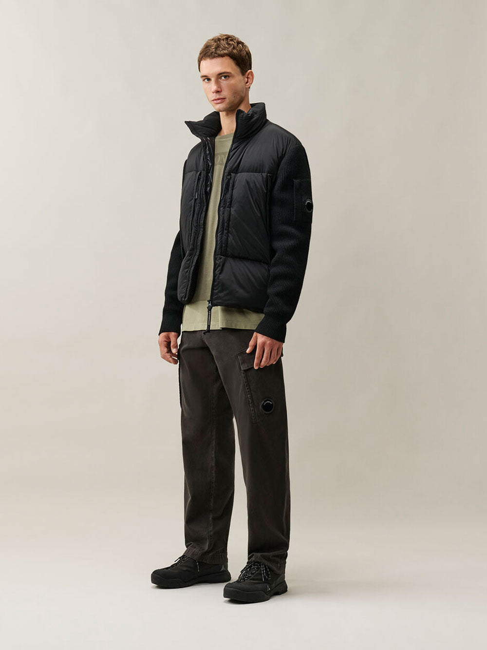 C.P. Company Men Maglia Con Zip In Misto Lana Merino Extrafine C.P. COMPANY