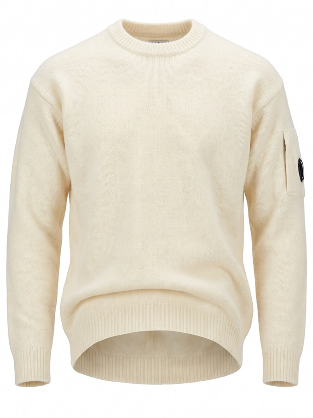 C.P. Company Men Maglione Girocollo In Lana Con Dettaglio Lens C.P. COMPANY