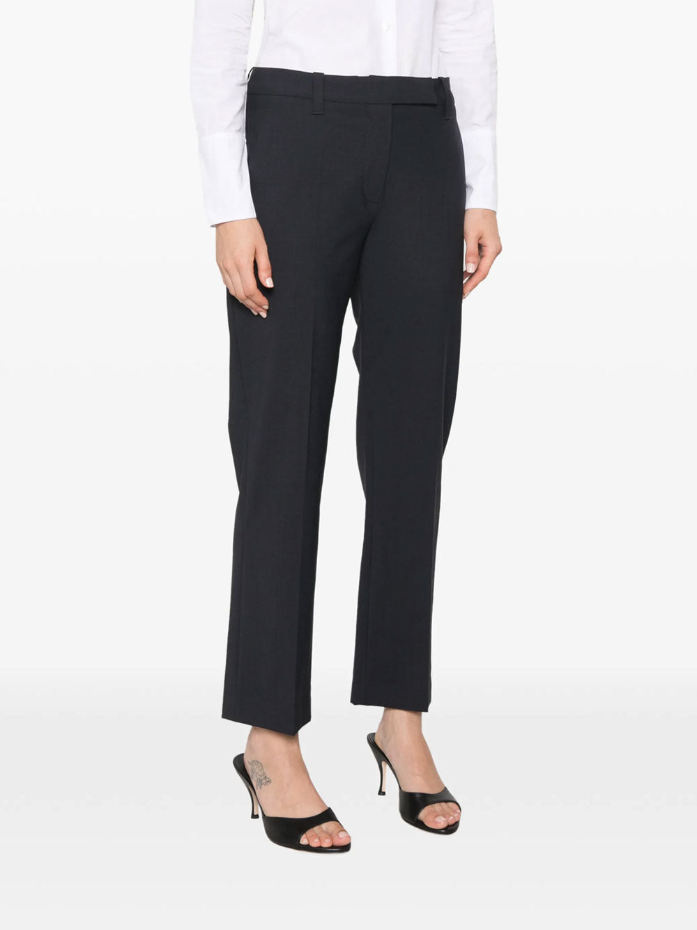 Brunello Cucinelli Women Pressed-Crease Wool Trousers BRUNELLO CUCINELLI