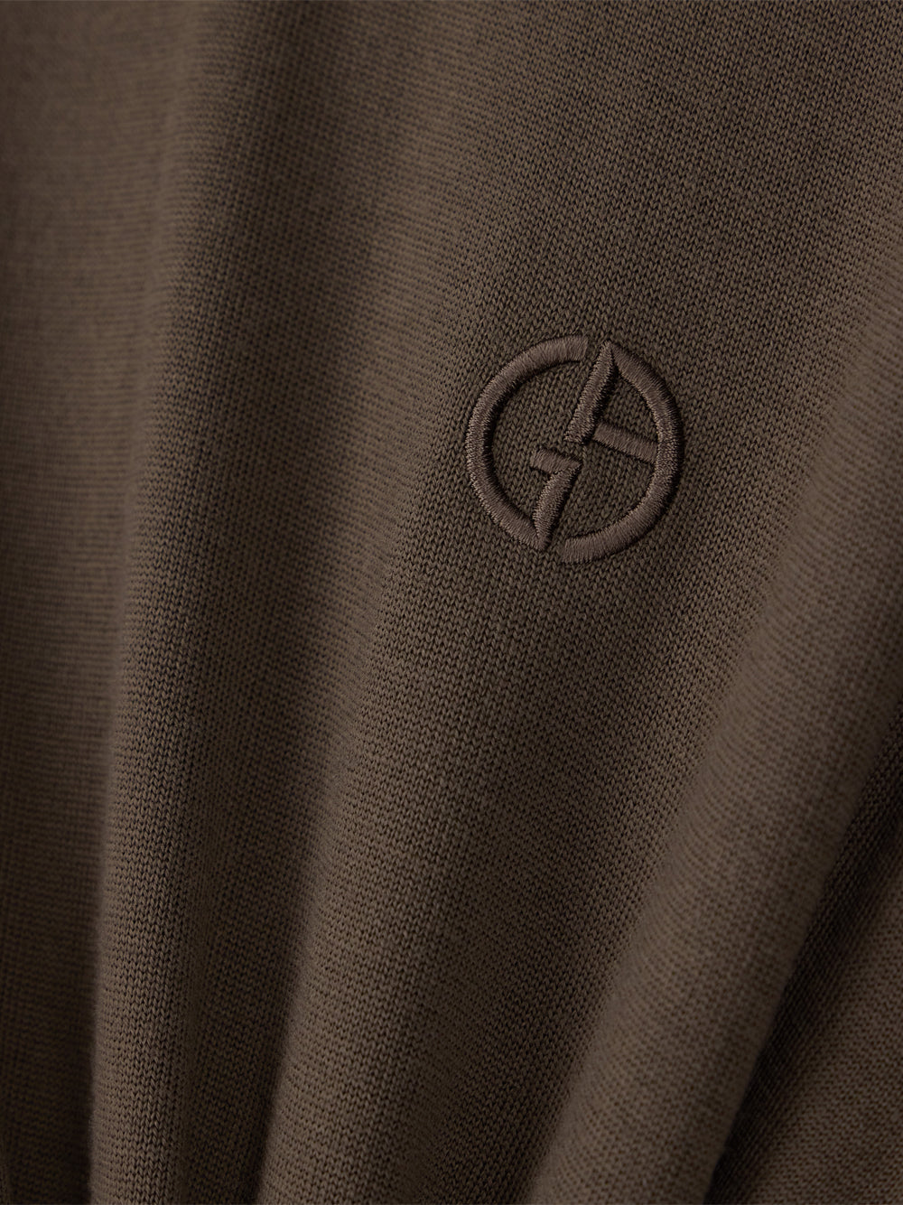 Giorgio Armani Men Slim-Fit Sweater In Plain Knit Virgin Wool GIORGIO ARMANI