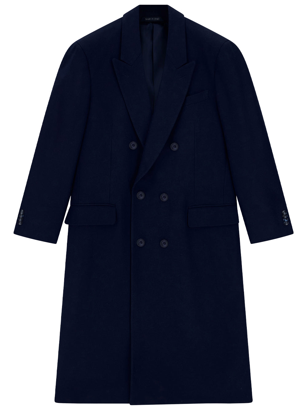 Giorgio Armani Men Cappotto In Lana Vergine E Cashmere Con Motivo Chevron GIORGIO ARMANI