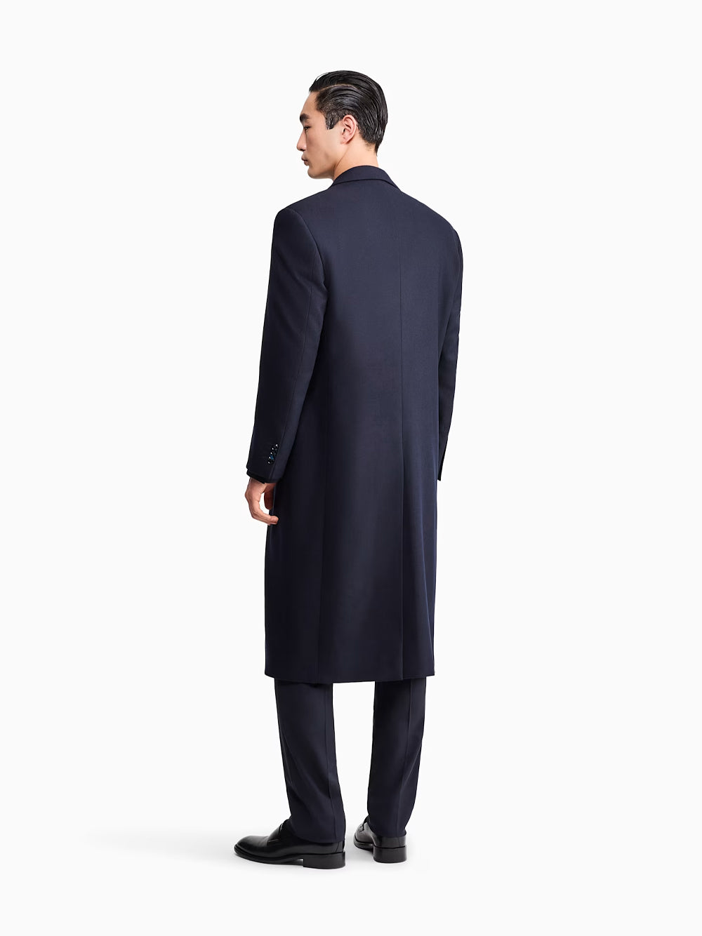 Giorgio Armani Men Cappotto In Lana Vergine E Cashmere Con Motivo Chevron GIORGIO ARMANI