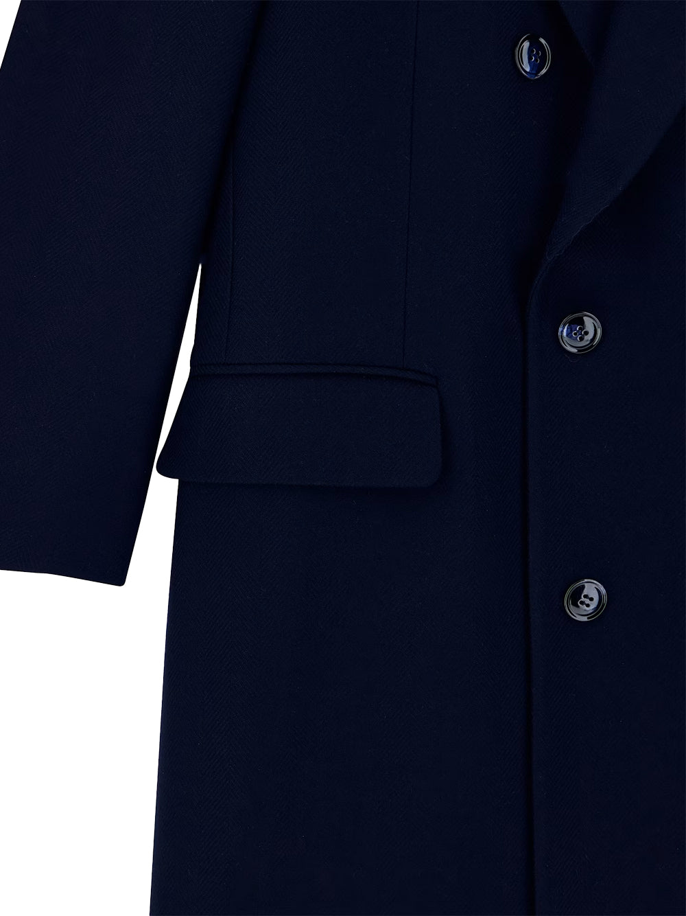 Giorgio Armani Men Cappotto In Lana Vergine E Cashmere Con Motivo Chevron GIORGIO ARMANI