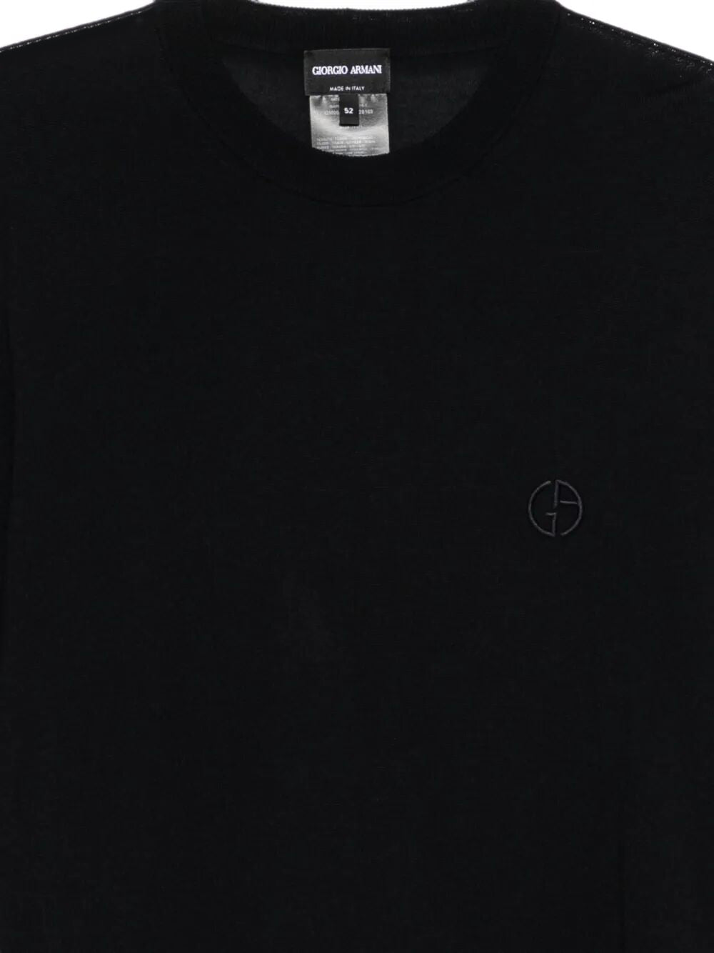 Giorgio Armani Men Logo Embroidered Wool Sweater GIORGIO ARMANI