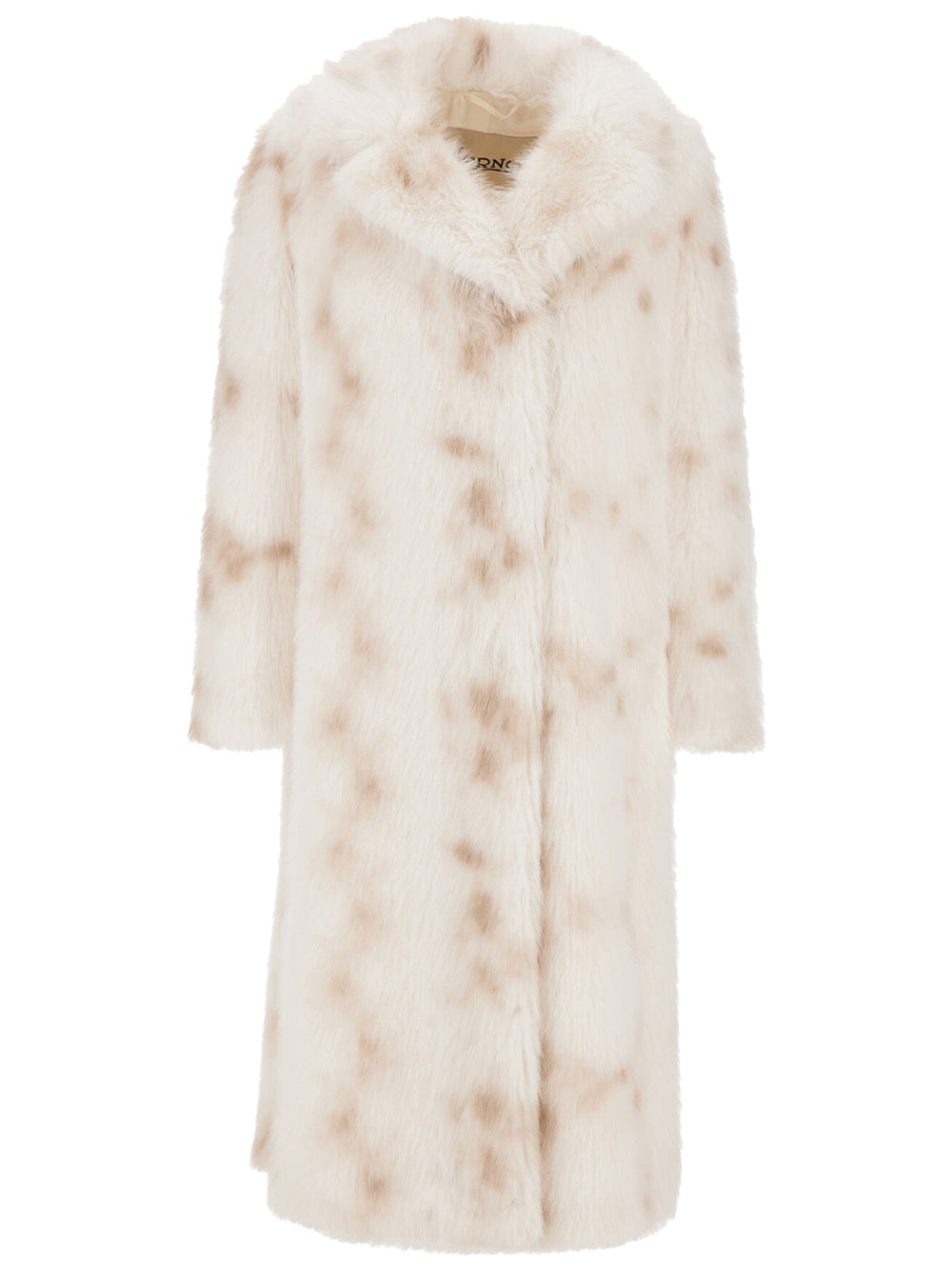 Herno Women Cappotto Tocco Pelliccia Effetto Lince