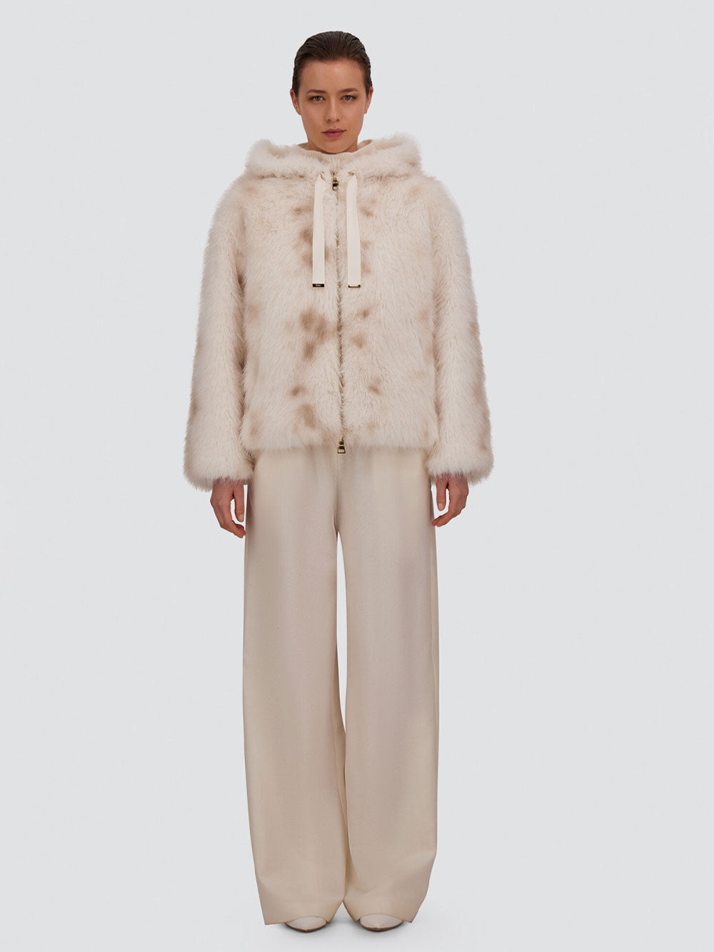 Herno Women Giacca In Tocco Pelliccia Effetto Lince HERNO