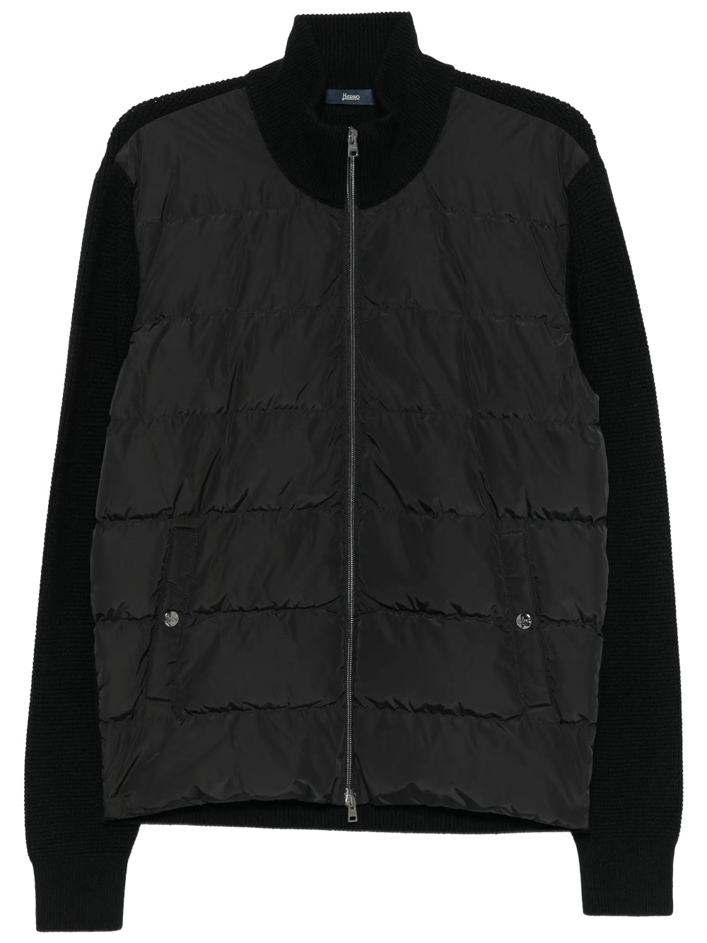 Herno Men Giacca In Lana Con Lavorazione Punto Waffle E Nylon HERNO