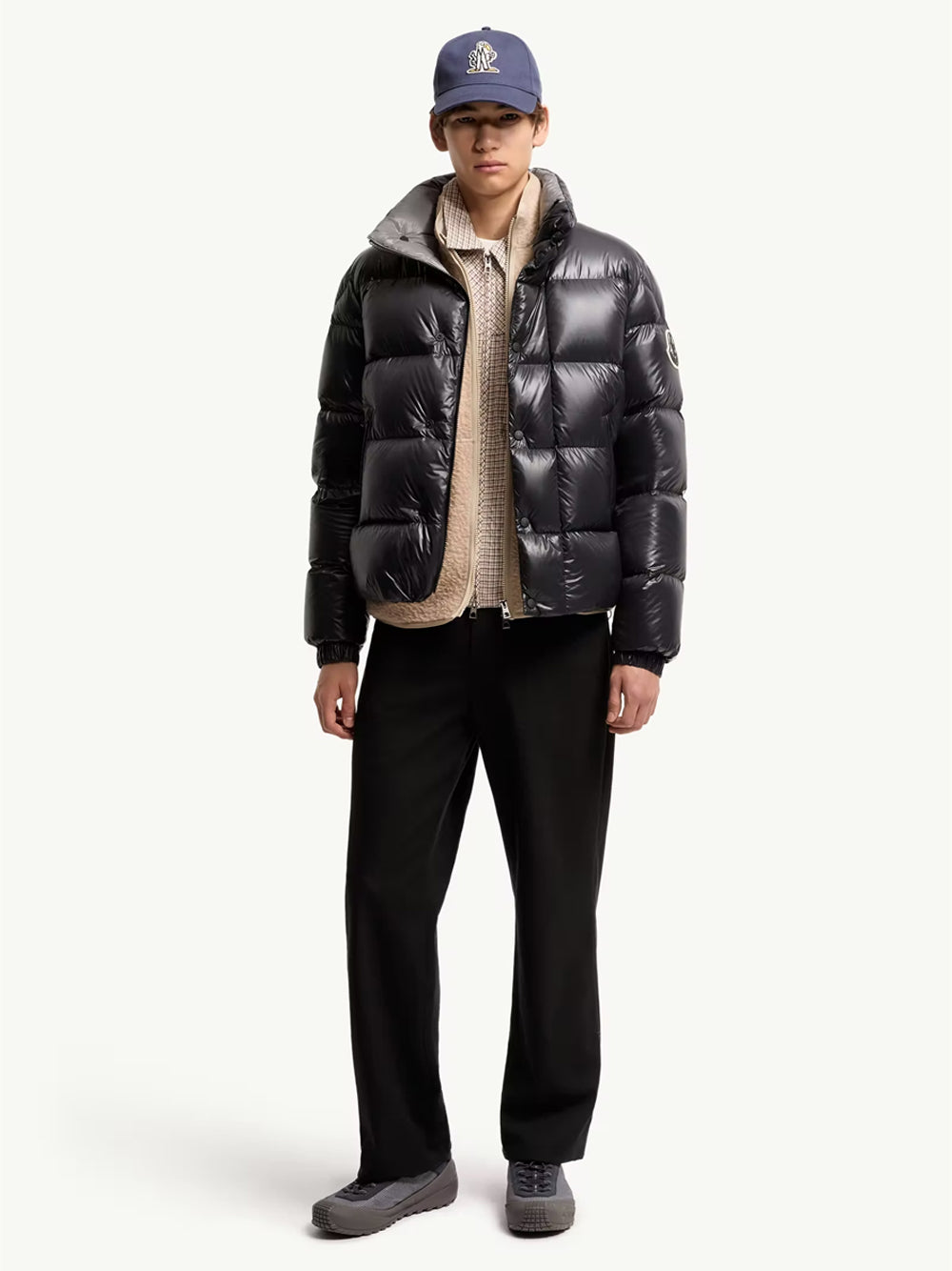 Moncler Men Piumino Corto "Bendola" In Laqué MONCLER
