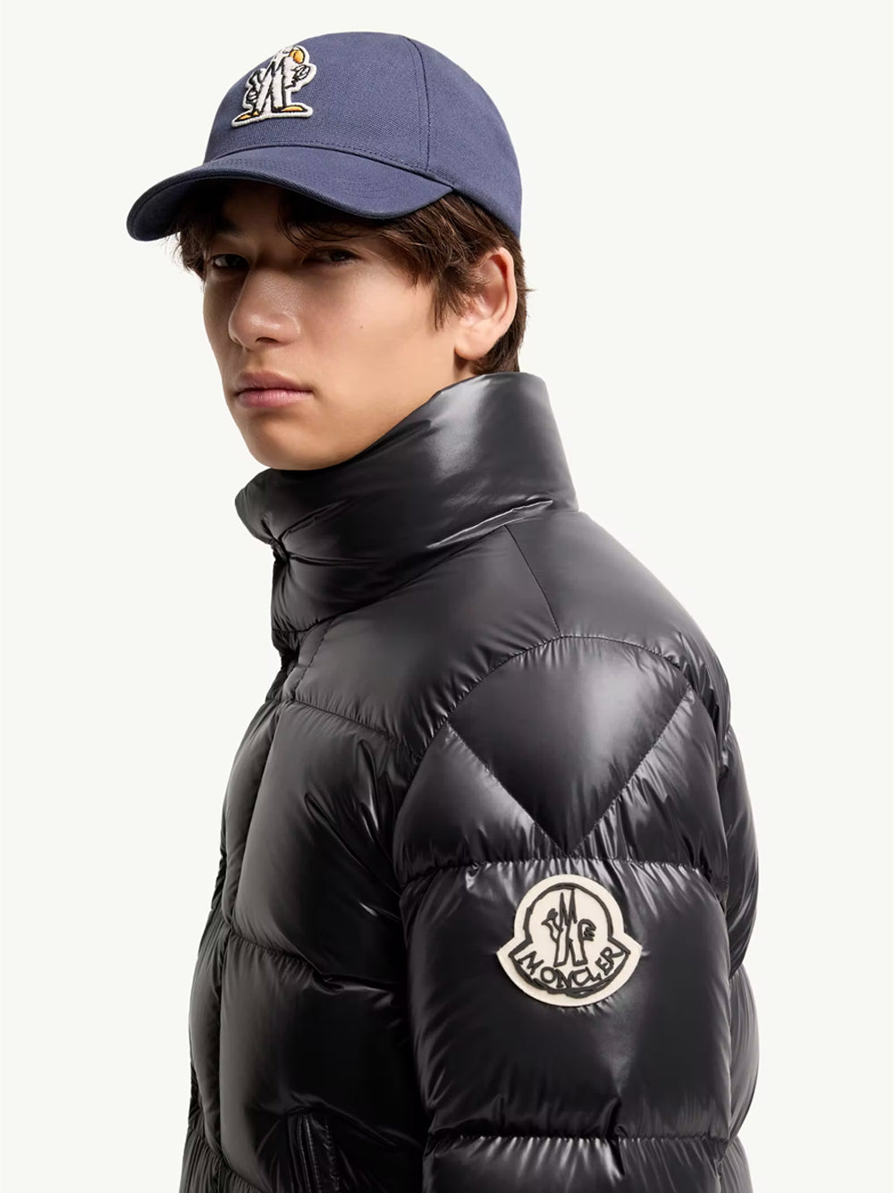 Moncler Men Piumino Corto "Bendola" In Laqué MONCLER