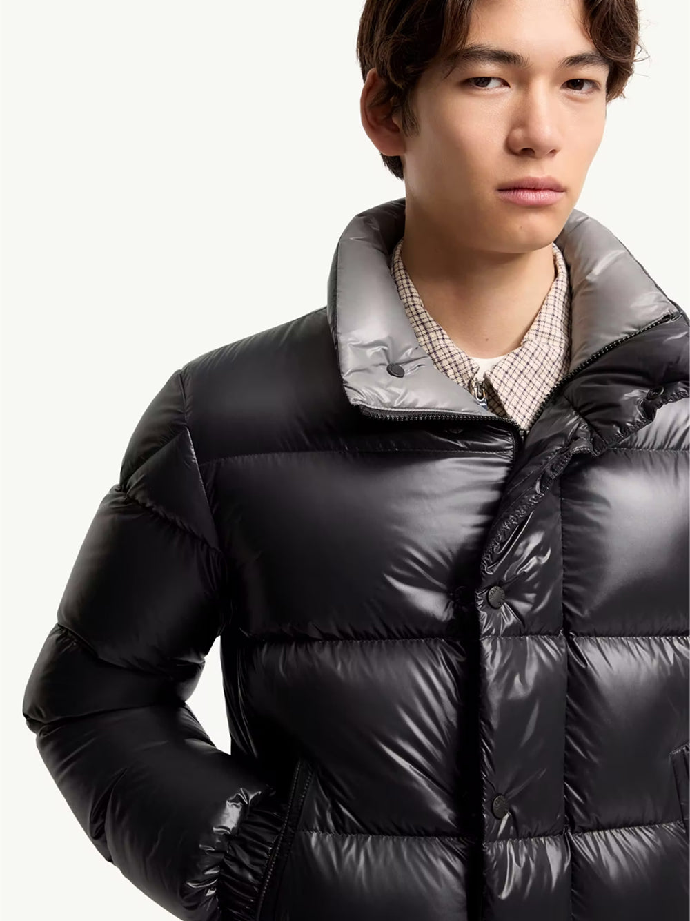 Moncler Men Piumino Corto "Bendola" In Laqué MONCLER
