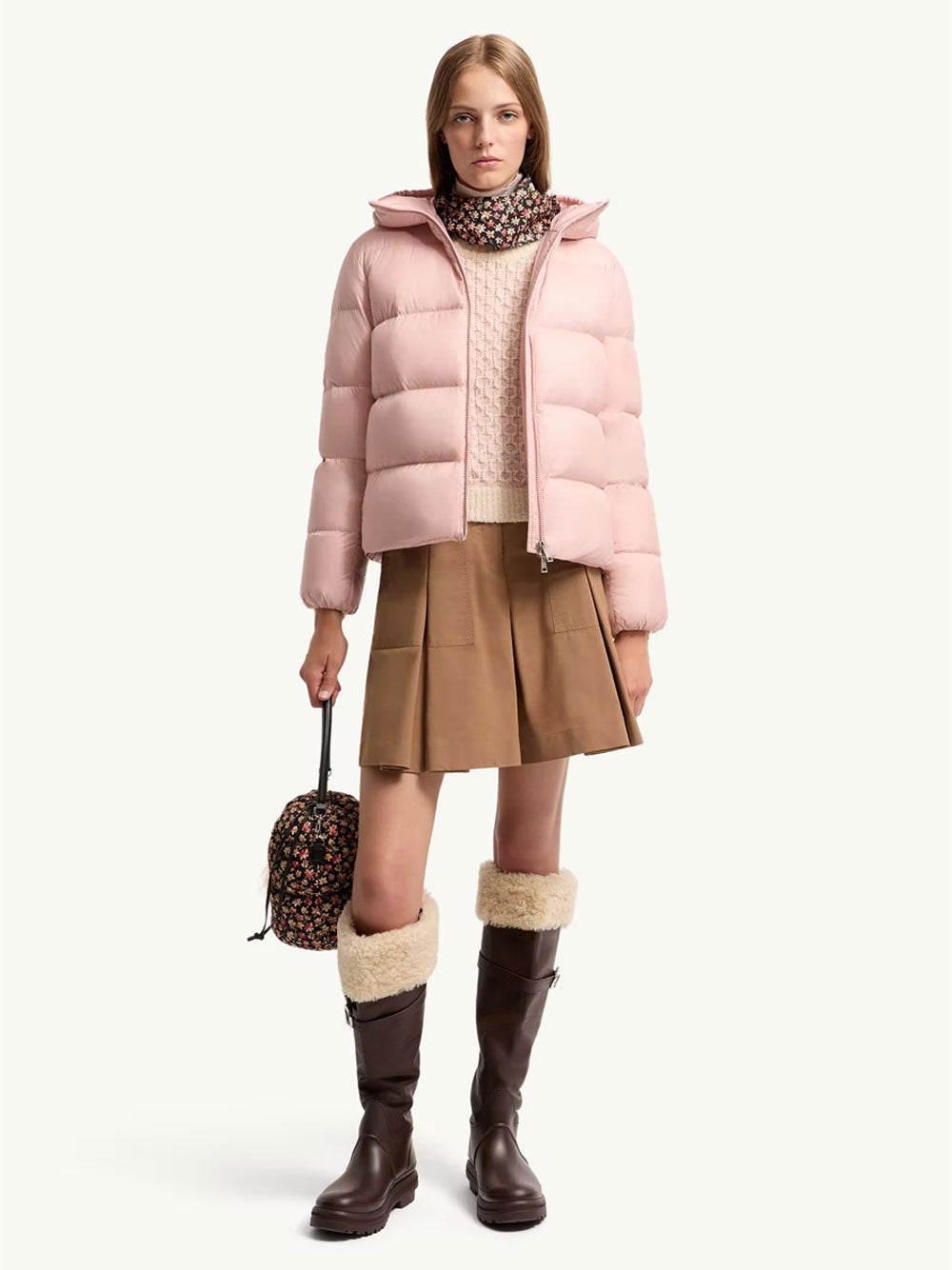 Moncler Women Piumino Corto Feligule Con Cappuccio MONCLER