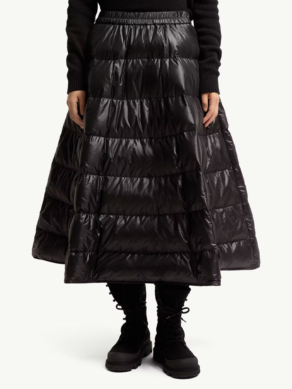 Moncler Women Gonna Midi Imbottita A Linea A MONCLER