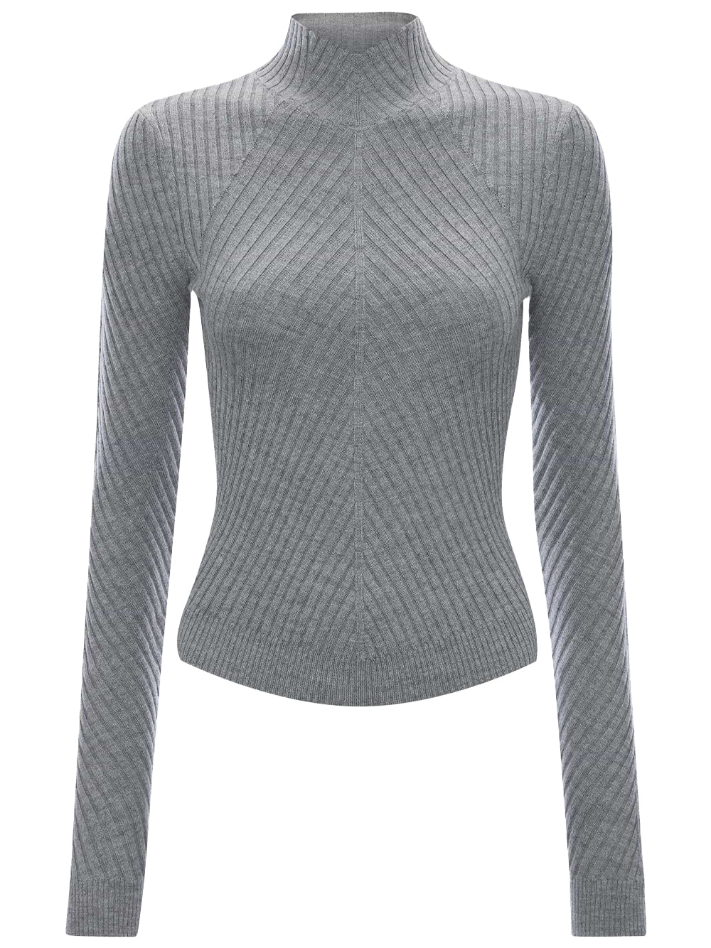 Victoria Beckham Women Maglione "Georgia" In Lana Merino Fine A Coste VICTORIA BECKHAM