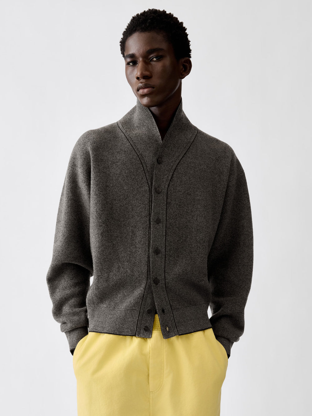 Jacquemus Men "Le Cardigan Pelota" Con Collo A Scialle JACQUEMUS