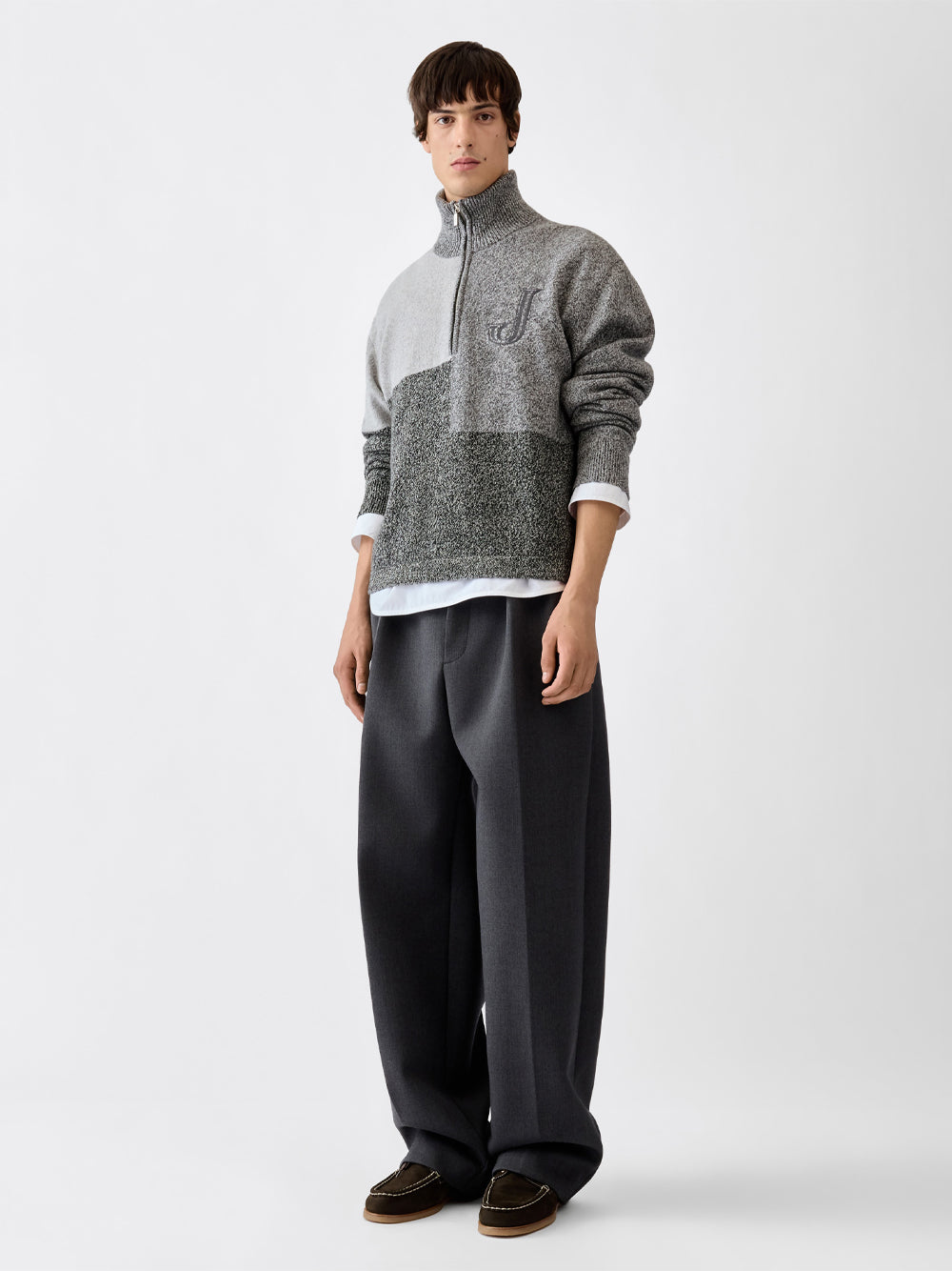 Jacquemus Men "Le Camionneur Orlando" Con Collo Dolcevita E Zip JACQUEMUS