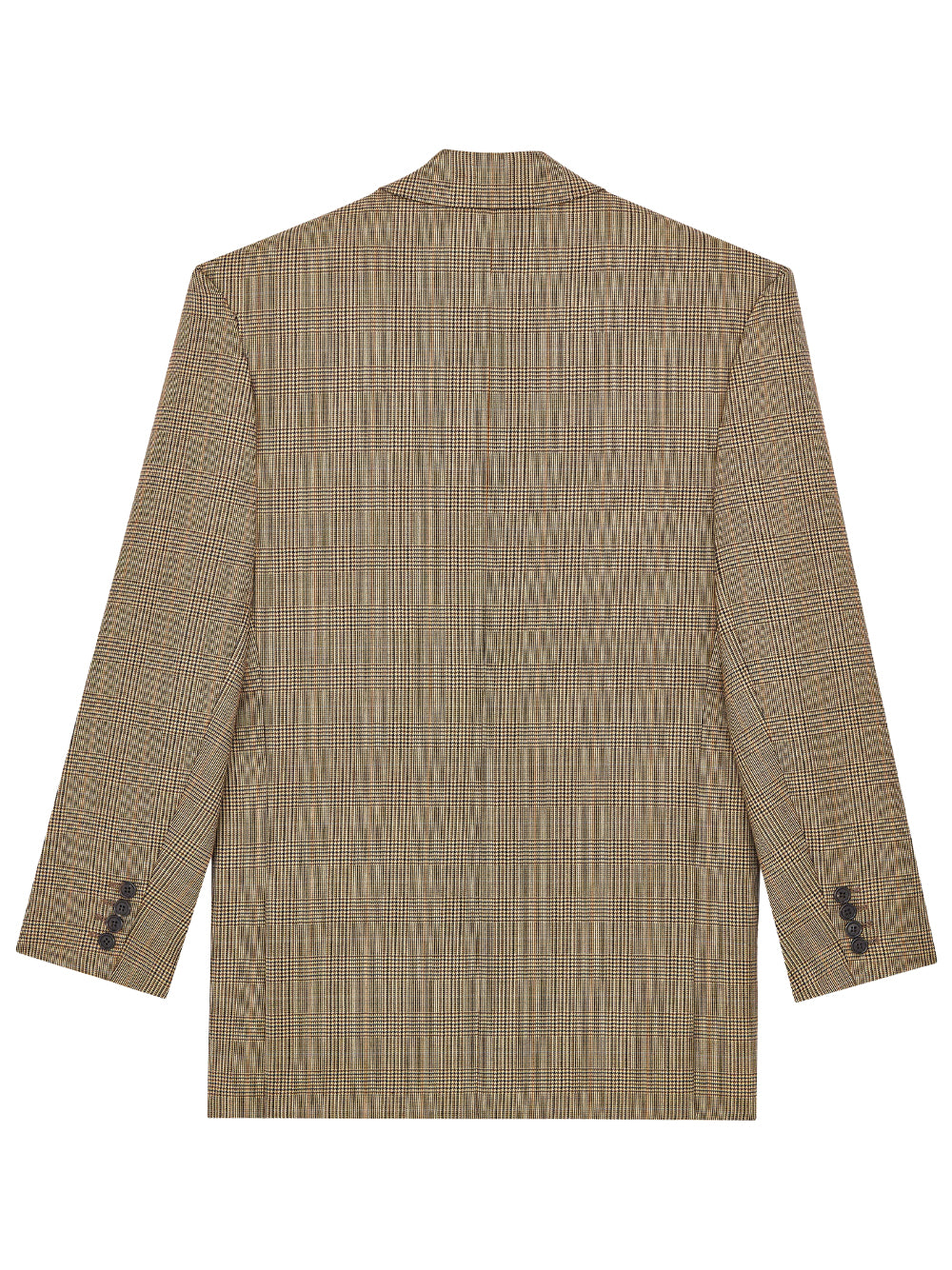 Saint Laurent Women Double-Breasted Jacket In Prince Of Wales Puppytooth Wool SAINT LAURENT