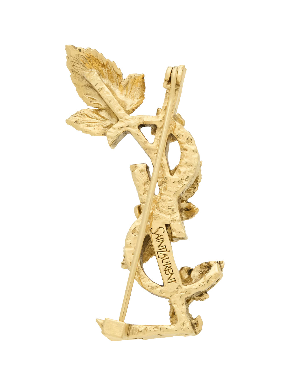 Saint Laurent Women Cassandre Hydrangea Brooch In Metal SAINT LAURENT