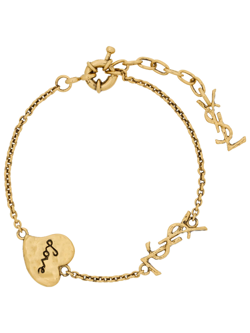 Saint Laurent Women Bracciale Cuore Cassandre In Ottone SAINT LAURENT