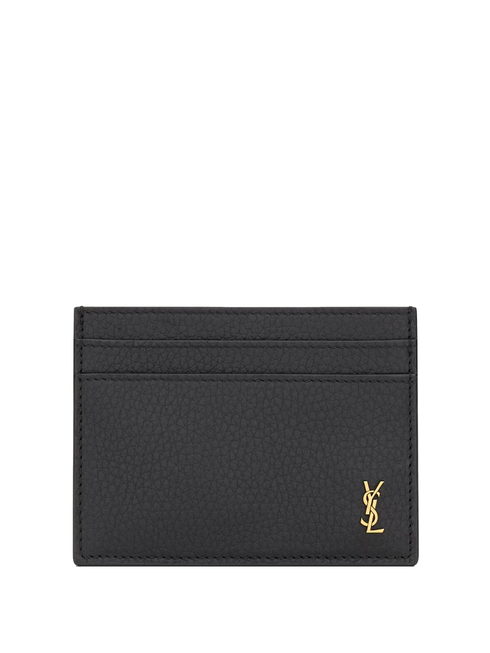 Saint Laurent Men Portacarte "Tiny Cassandre" In Pelle Martellata SAINT LAURENT