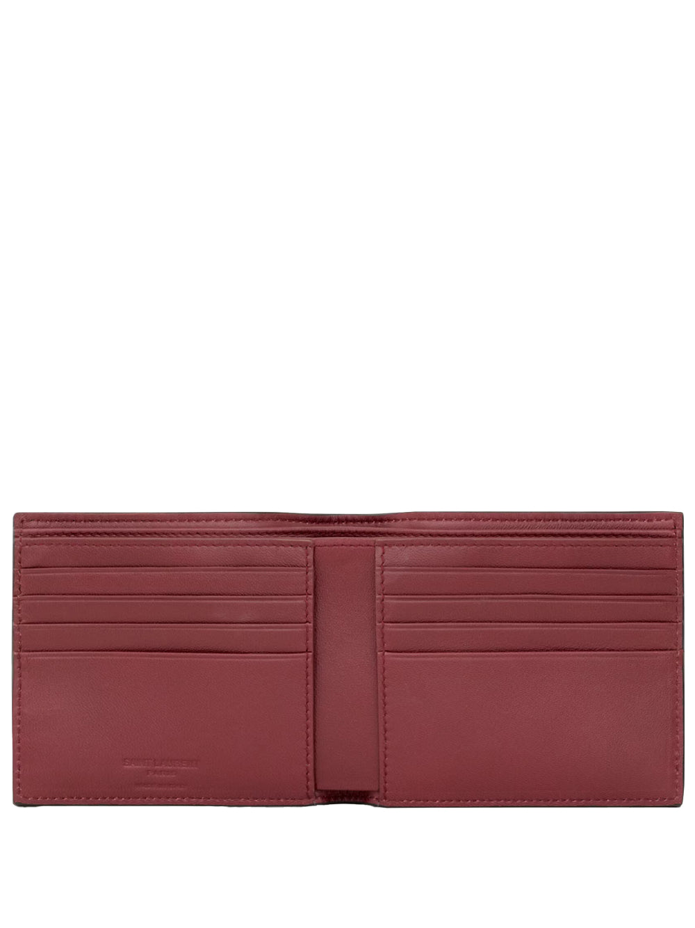 Saint Laurent Men Saint Laurent Paris East/West Wallet In Two-Tone Smooth Leather SAINT LAURENT