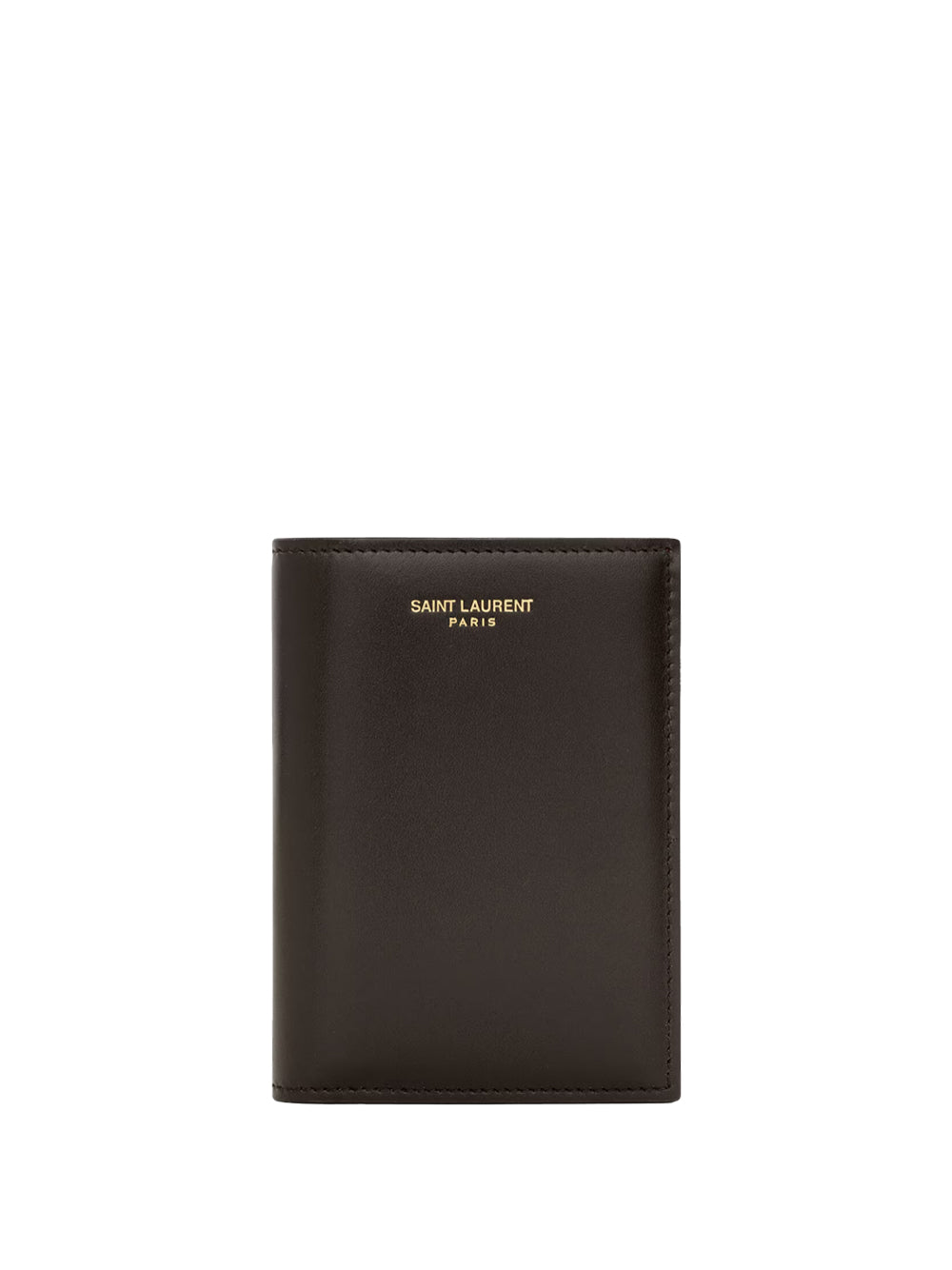Saint Laurent Men Saint Laurent Paris Credit Card Wallet In Two-Tone Smooth Leather SAINT LAURENT