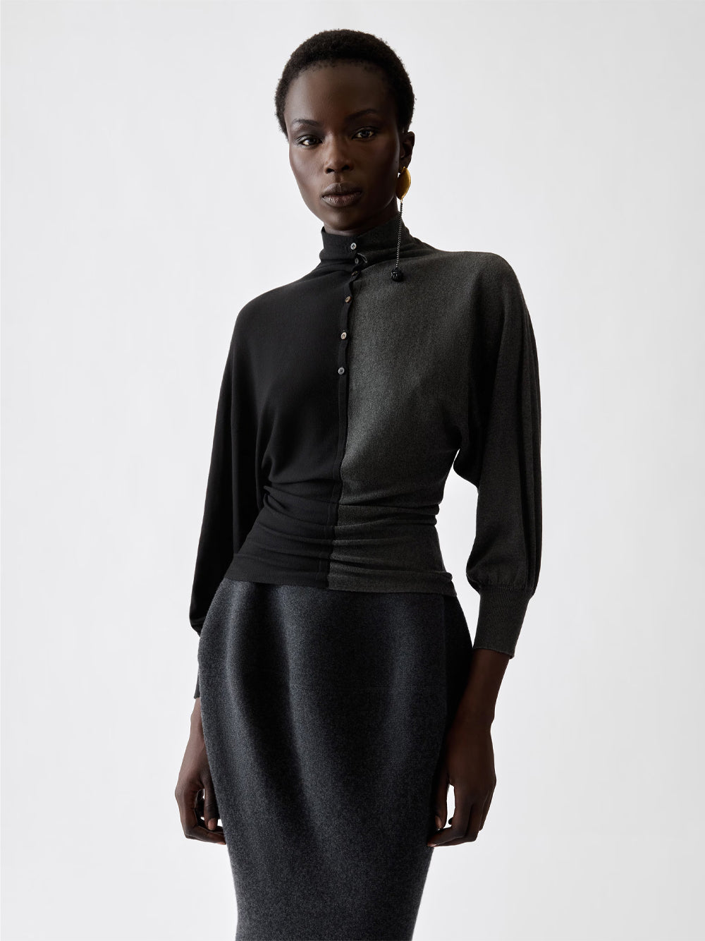 Jacquemus Women "Le Polo Losange" In Maglia Bicolore JACQUEMUS