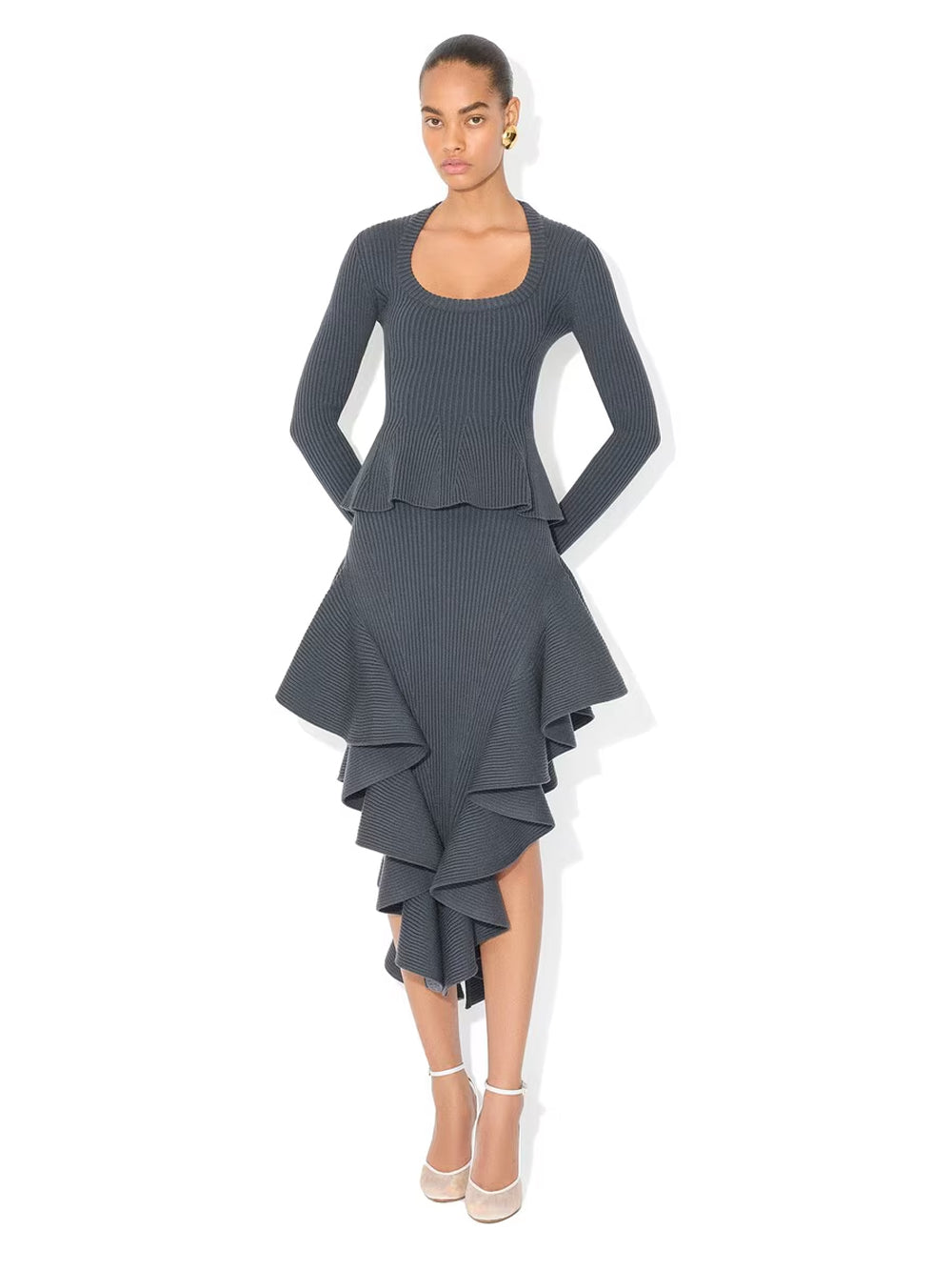 Top Peplum A Coste Women ALAIA