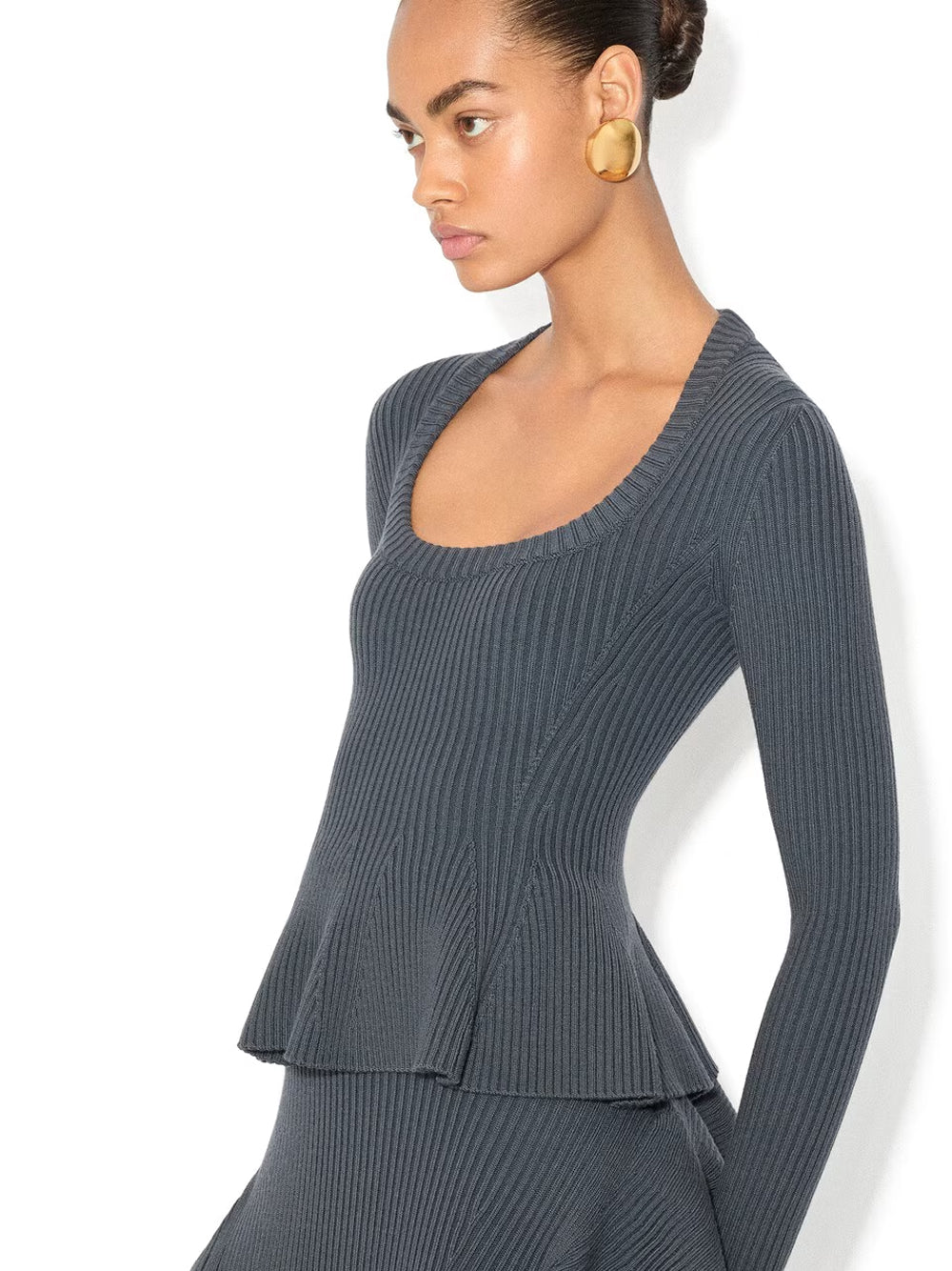 Top Peplum A Coste Women ALAIA