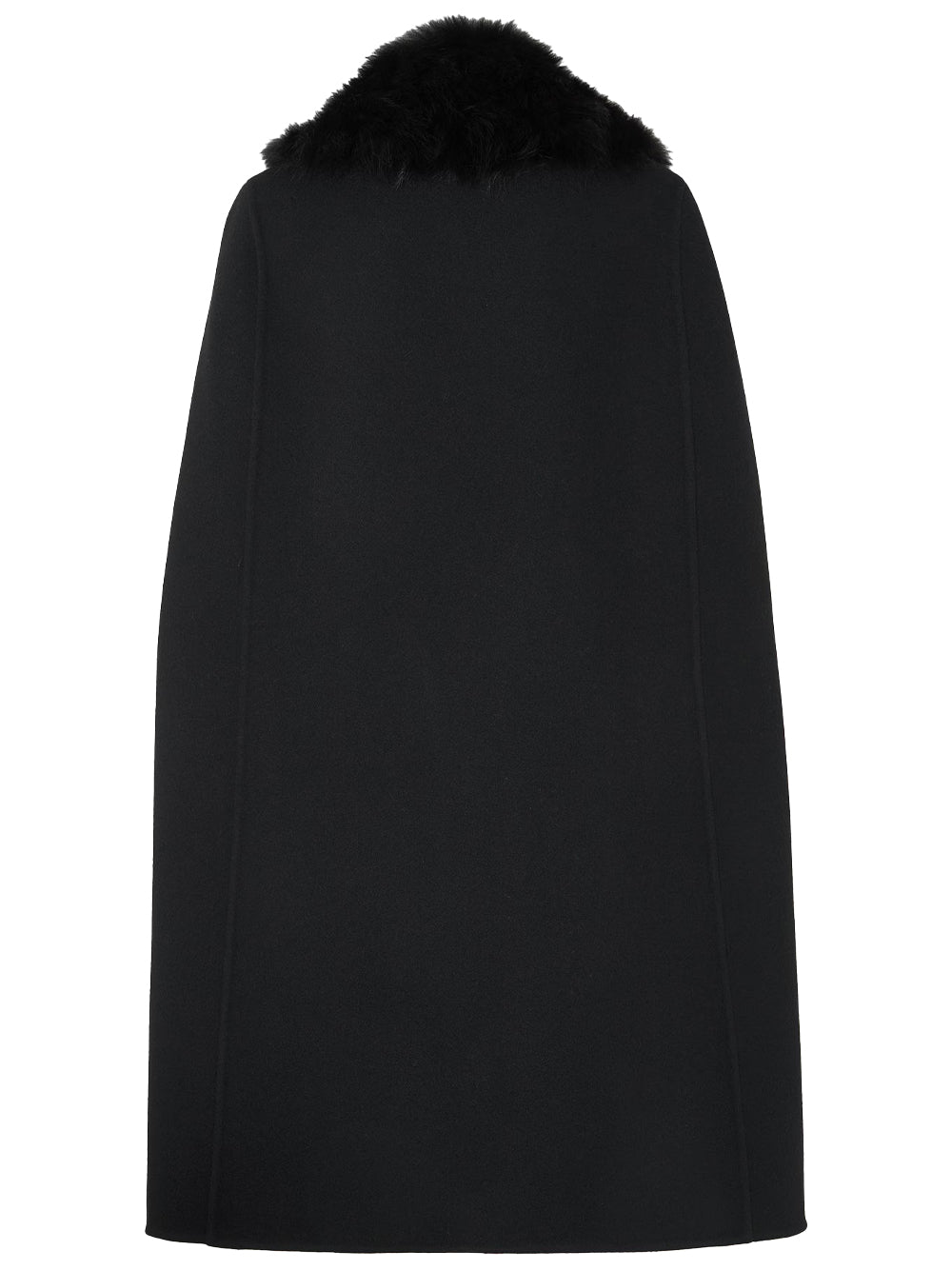Cappa In Lana Double Con Collo In Pelliccia Women FENDI