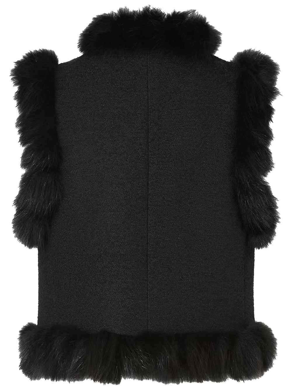 Gilet In Lana E Volpe Women FENDI