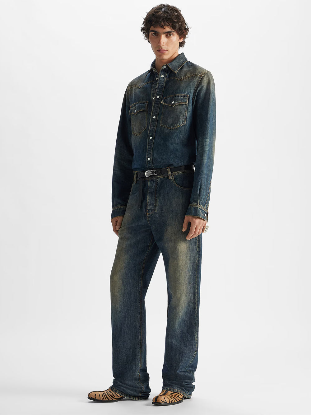 Camicia Jeans Blu Lavato Women FENDI
