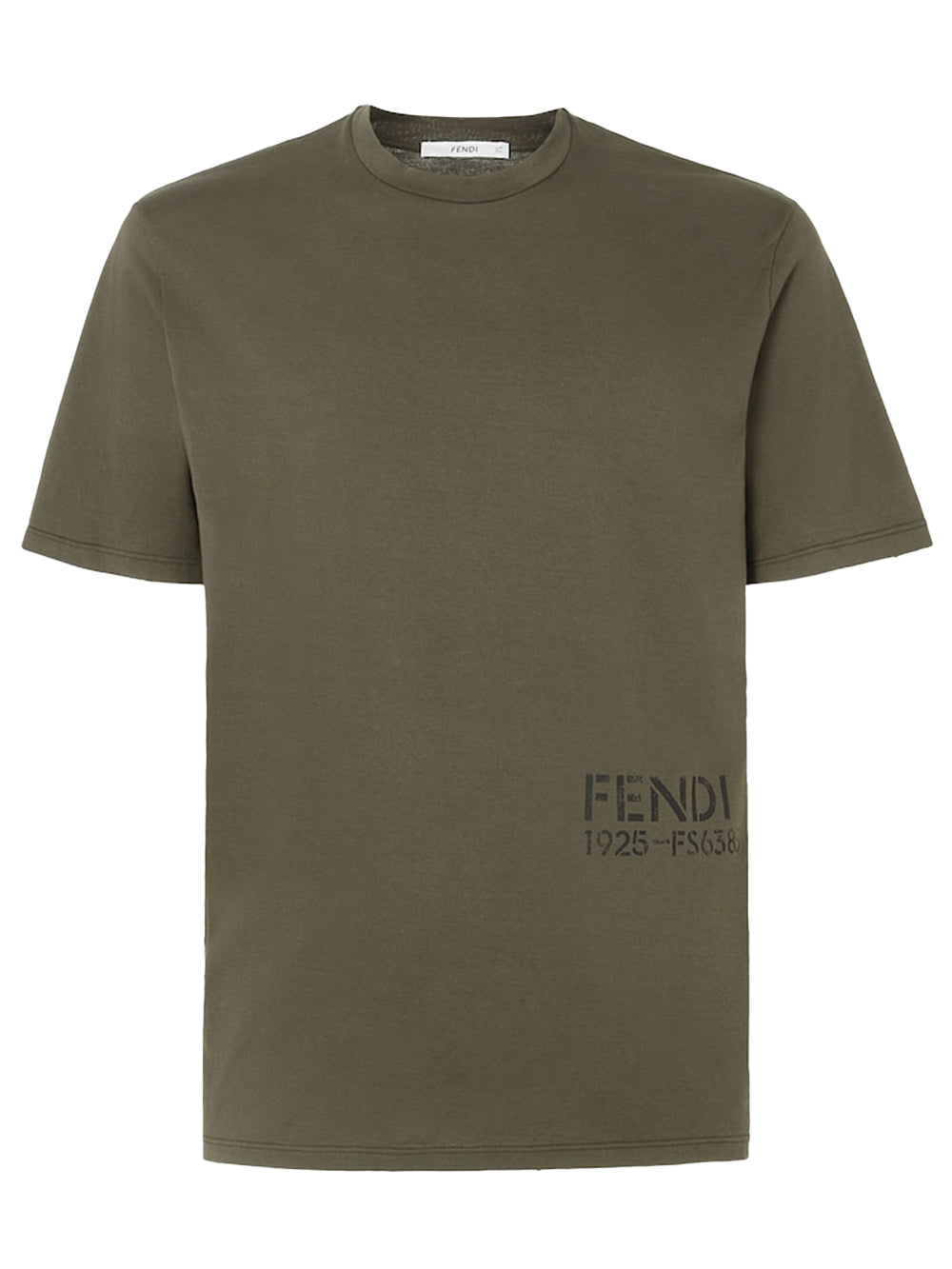 Fendi Men T-Shirt In Cotone Con Stampa Fendi Stencil FENDI
